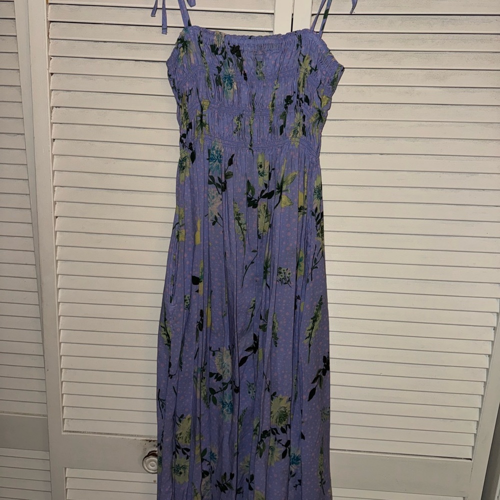 Vineyard Vines Purple Floral Maxi Dress